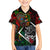 Mexico Quetzalcoatl Aztec Calendar Family Matching Off Shoulder Short Dress and Hawaiian Shirt Tribal Warrior Art with Eagle and Serpent
