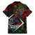 Mexico Quetzalcoatl Aztec Calendar Family Matching Summer Maxi Dress and Hawaiian Shirt Tribal Warrior Art with Eagle and Serpent