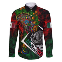 Mexico Quetzalcoatl Aztec Calendar Family Matching Tank Maxi Dress and Hawaiian Shirt Tribal Warrior Art with Eagle and Serpent