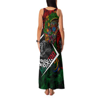 Mexico Quetzalcoatl Aztec Calendar Family Matching Tank Maxi Dress and Hawaiian Shirt Tribal Warrior Art with Eagle and Serpent