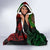 Mexico Quetzalcoatl Aztec Calendar Hooded Blanket Tribal Warrior Art with Eagle and Serpent