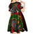 Mexico Quetzalcoatl Aztec Calendar Kid Short Sleeve Dress Tribal Warrior Art with Eagle and Serpent
