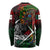 Mexico Quetzalcoatl Aztec Calendar Long Sleeve Shirt Tribal Warrior Art with Eagle and Serpent