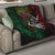 Mexico Quetzalcoatl Aztec Calendar Quilt Tribal Warrior Art with Eagle and Serpent