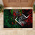 Mexico Quetzalcoatl Aztec Calendar Rubber Doormat Tribal Warrior Art with Eagle and Serpent