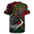 Mexico Quetzalcoatl Aztec Calendar Rugby Jersey Tribal Warrior Art with Eagle and Serpent