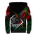 Mexico Quetzalcoatl Aztec Calendar Sherpa Hoodie Tribal Warrior Art with Eagle and Serpent