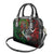 Mexico Quetzalcoatl Aztec Calendar Shoulder Handbag Tribal Warrior Art with Eagle and Serpent