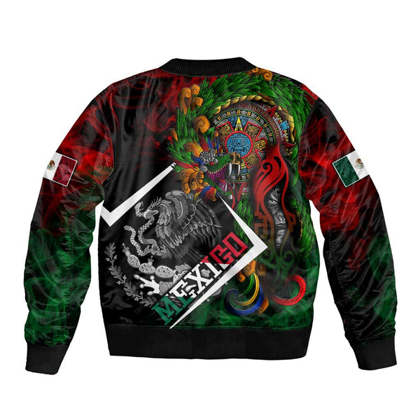 Aztec Eagle Pattern Print Men's Bomber Jacket