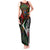 Mexico Quetzalcoatl Aztec Calendar Tank Maxi Dress Tribal Warrior Art with Eagle and Serpent