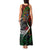 Mexico Quetzalcoatl Aztec Calendar Tank Maxi Dress Tribal Warrior Art with Eagle and Serpent