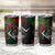 Mexico Quetzalcoatl Aztec Calendar Tumbler Cup Tribal Warrior Art with Eagle and Serpent