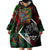 Mexico Quetzalcoatl Aztec Calendar Wearable Blanket Hoodie Tribal Warrior Art with Eagle and Serpent