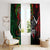 Mexico Quetzalcoatl Aztec Calendar Window Curtain Tribal Warrior Art with Eagle and Serpent