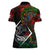 Mexico Quetzalcoatl Aztec Calendar Women Polo Shirt Tribal Warrior Art with Eagle and Serpent