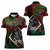 Mexico Quetzalcoatl Aztec Calendar Women Polo Shirt Tribal Warrior Art with Eagle and Serpent