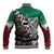 Aztec Warrior Mexican Baseball Jacket Aztec Calendar Coat of Arms