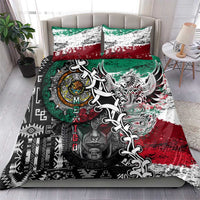 Aztec Warrior Mexican Bedding Set Aztec Calendar Coat of Arms