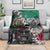 Aztec Warrior Mexican Blanket Aztec Calendar Coat of Arms