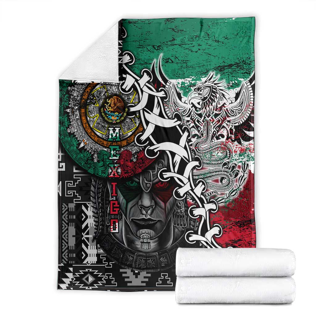 Aztec Warrior Mexican Blanket Aztec Calendar Coat of Arms