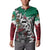 Aztec Warrior Mexican Button Sweatshirt Aztec Calendar Coat of Arms