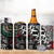 Aztec Warrior Mexican 4 in 1 Can Cooler Tumbler Aztec Calendar Coat of Arms