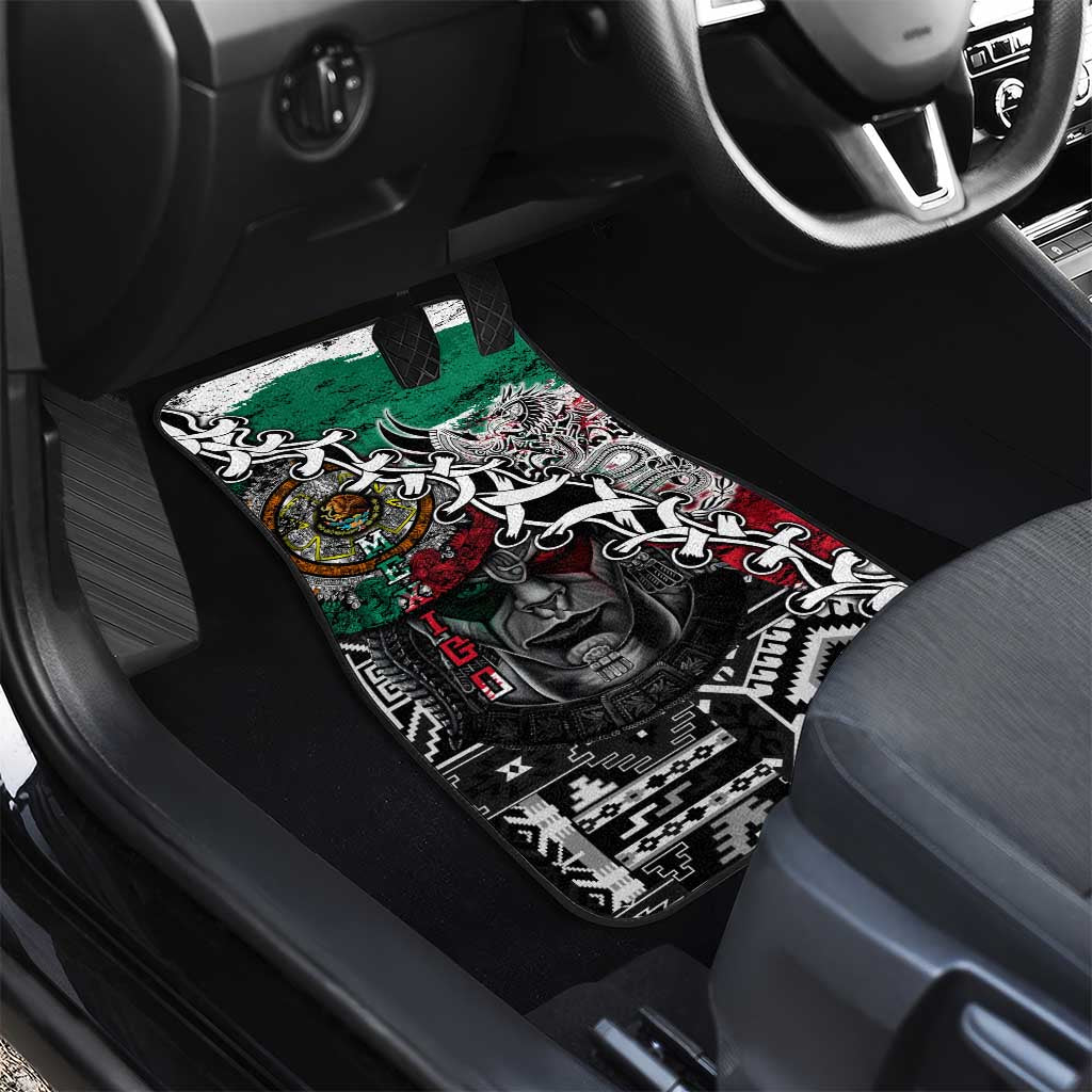 Aztec Warrior Mexican Car Mats Aztec Calendar Coat of Arms