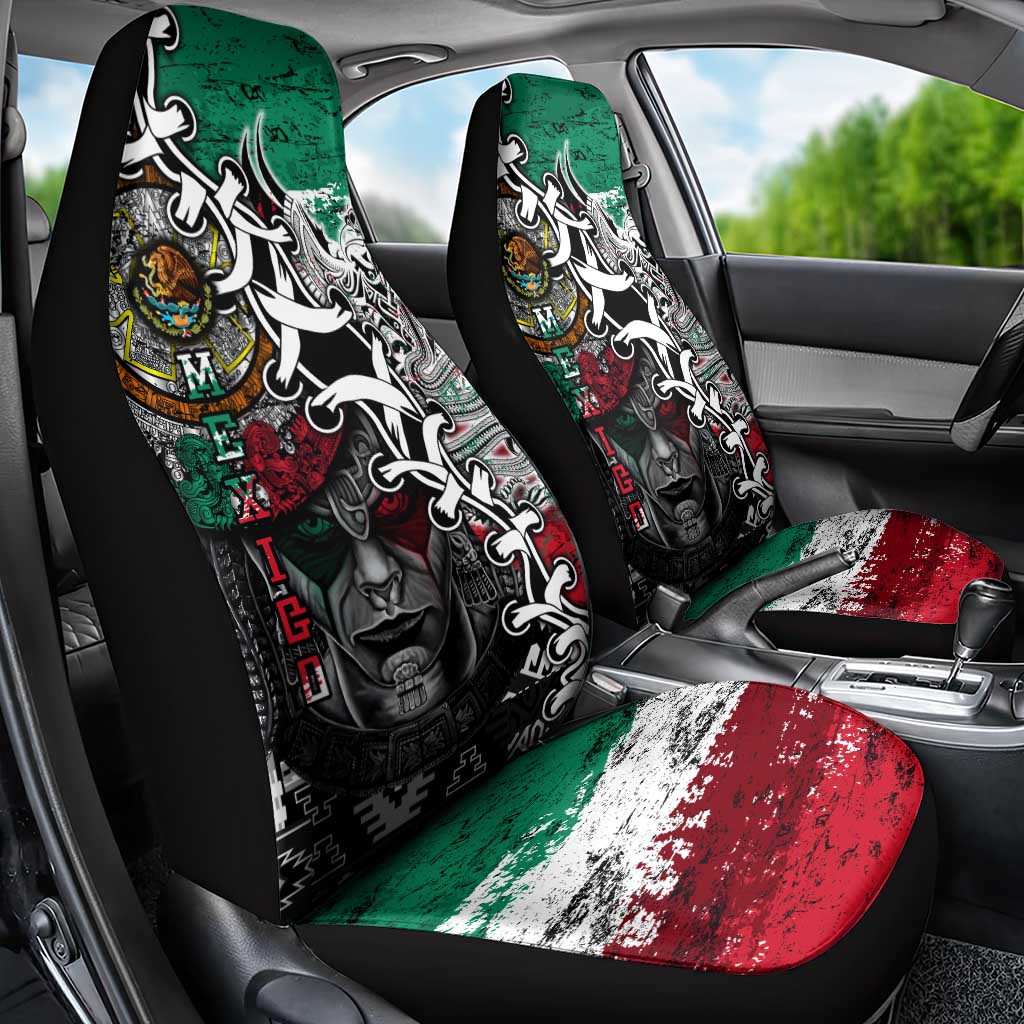 Aztec Warrior Mexican Car Seat Cover Aztec Calendar Coat of Arms