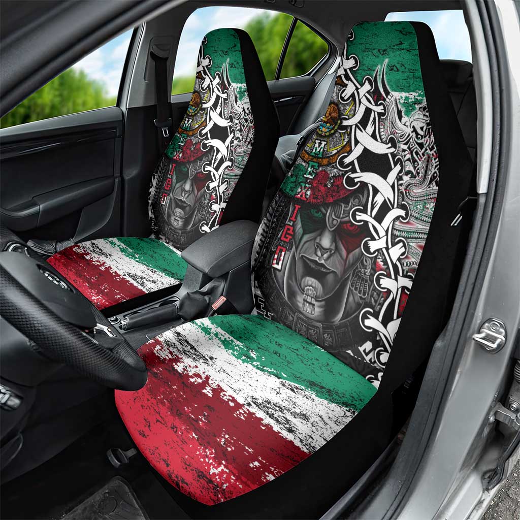 Aztec Warrior Mexican Car Seat Cover Aztec Calendar Coat of Arms