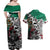 Aztec Warrior Mexican Couples Matching Off Shoulder Maxi Dress and Hawaiian Shirt Aztec Calendar Coat of Arms