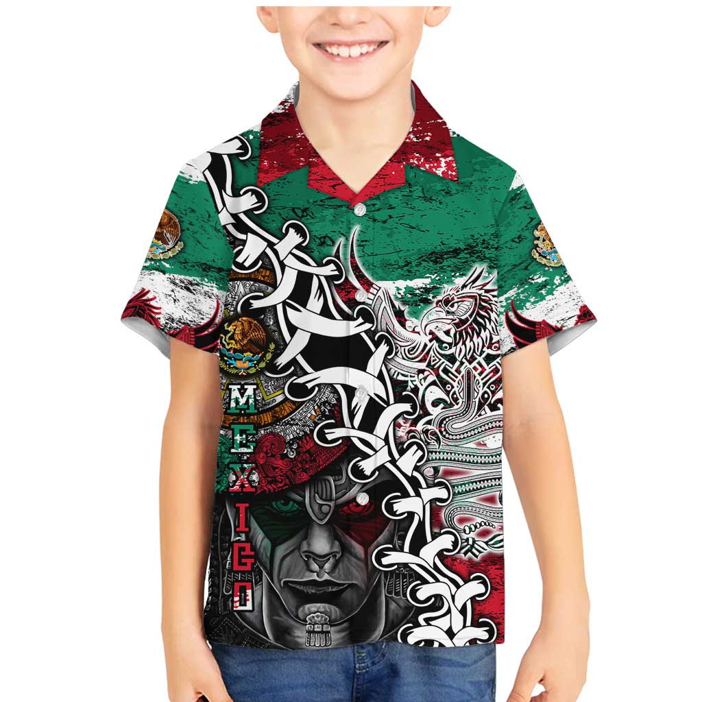 Aztec Warrior Mexican Family Matching Mermaid Dress and Hawaiian Shirt Aztec Calendar Coat of Arms