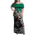 Aztec Warrior Mexican Family Matching Off Shoulder Maxi Dress and Hawaiian Shirt Aztec Calendar Coat of Arms