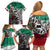 Aztec Warrior Mexican Family Matching Off Shoulder Short Dress and Hawaiian Shirt Aztec Calendar Coat of Arms