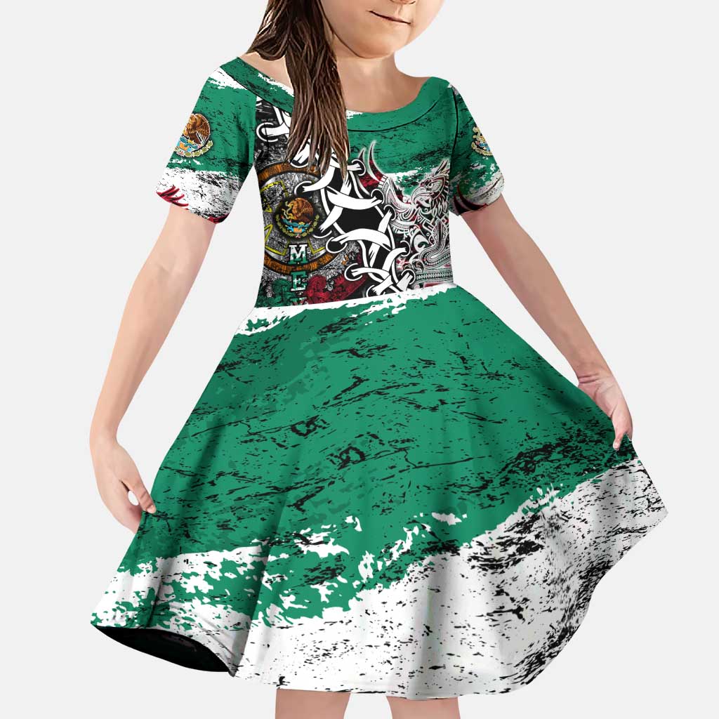 Aztec Warrior Mexican Family Matching Puletasi and Hawaiian Shirt Aztec Calendar Coat of Arms