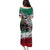 Aztec Warrior Mexican Family Matching Puletasi and Hawaiian Shirt Aztec Calendar Coat of Arms