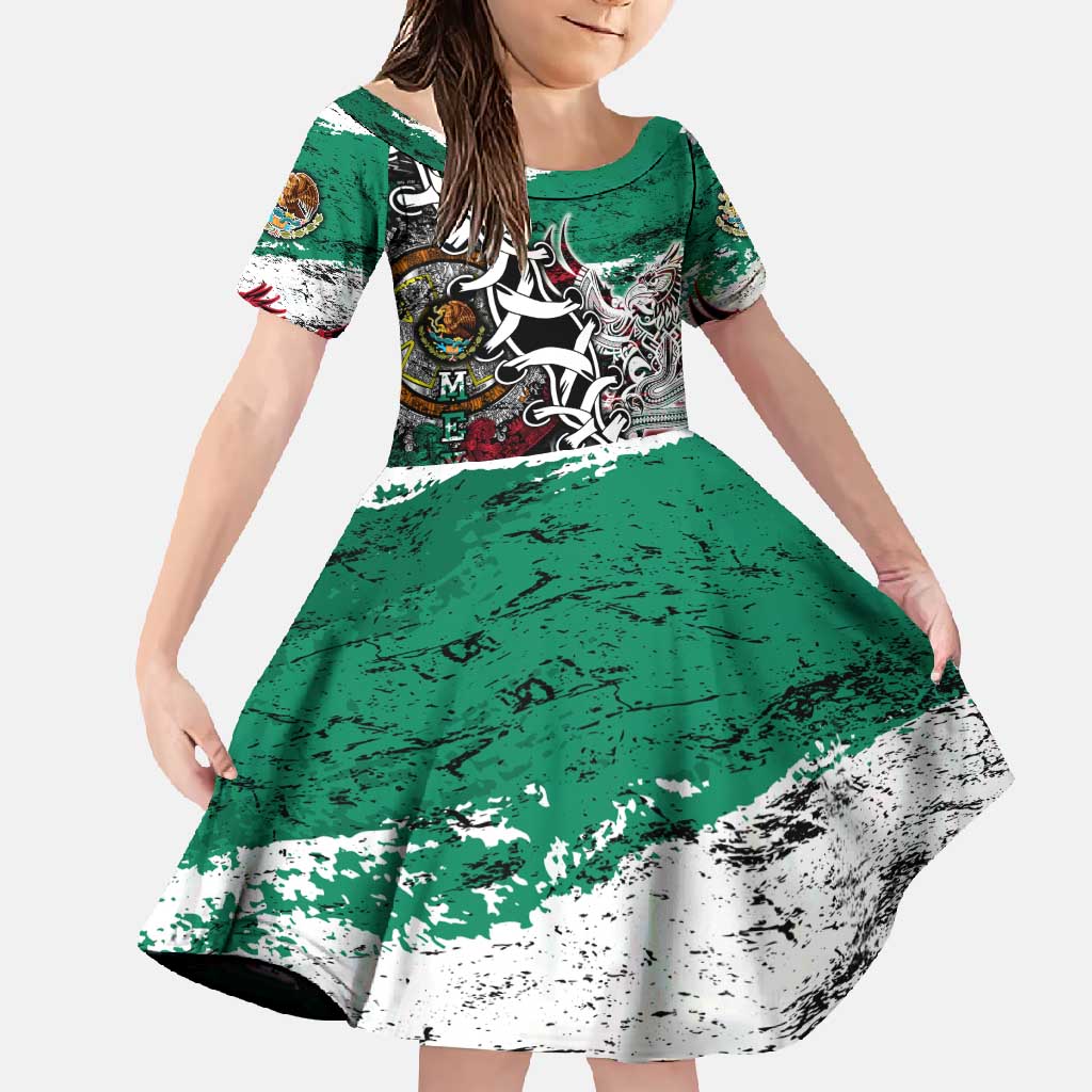 Aztec Warrior Mexican Family Matching Summer Maxi Dress and Hawaiian Shirt Aztec Calendar Coat of Arms