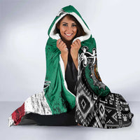 Aztec Warrior Mexican Hooded Blanket Aztec Calendar Coat of Arms
