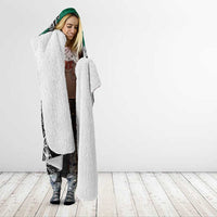 Aztec Warrior Mexican Hooded Blanket Aztec Calendar Coat of Arms