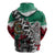 Aztec Warrior Mexican Hoodie Aztec Calendar Coat of Arms