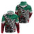 Aztec Warrior Mexican Hoodie Aztec Calendar Coat of Arms