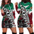 Aztec Warrior Mexican Hoodie Dress Aztec Calendar Coat of Arms