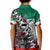 Aztec Warrior Mexican Kid Polo Shirt Aztec Calendar Coat of Arms