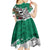 Aztec Warrior Mexican Kid Short Sleeve Dress Aztec Calendar Coat of Arms