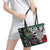 Aztec Warrior Mexican Leather Tote Bag Aztec Calendar Coat of Arms