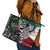 Aztec Warrior Mexican Leather Tote Bag Aztec Calendar Coat of Arms