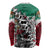 Aztec Warrior Mexican Long Sleeve Shirt Aztec Calendar Coat of Arms