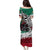 Aztec Warrior Mexican Puletasi Aztec Calendar Coat of Arms