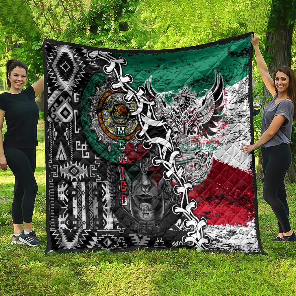 Aztec Warrior Mexican Quilt Aztec Calendar Coat of Arms