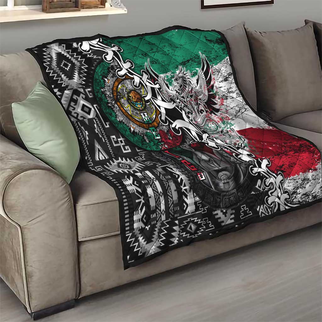 Aztec Warrior Mexican Quilt Aztec Calendar Coat of Arms