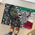 Aztec Warrior Mexican Rubber Doormat Aztec Calendar Coat of Arms